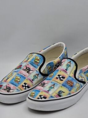 Vans Men's Slip-On Shoes in Multicolor Lotería Print